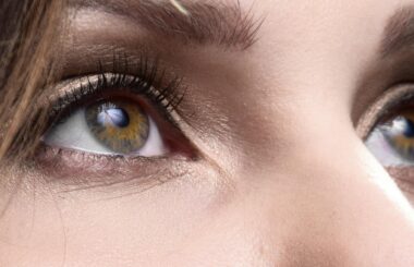 close up of woman eyes